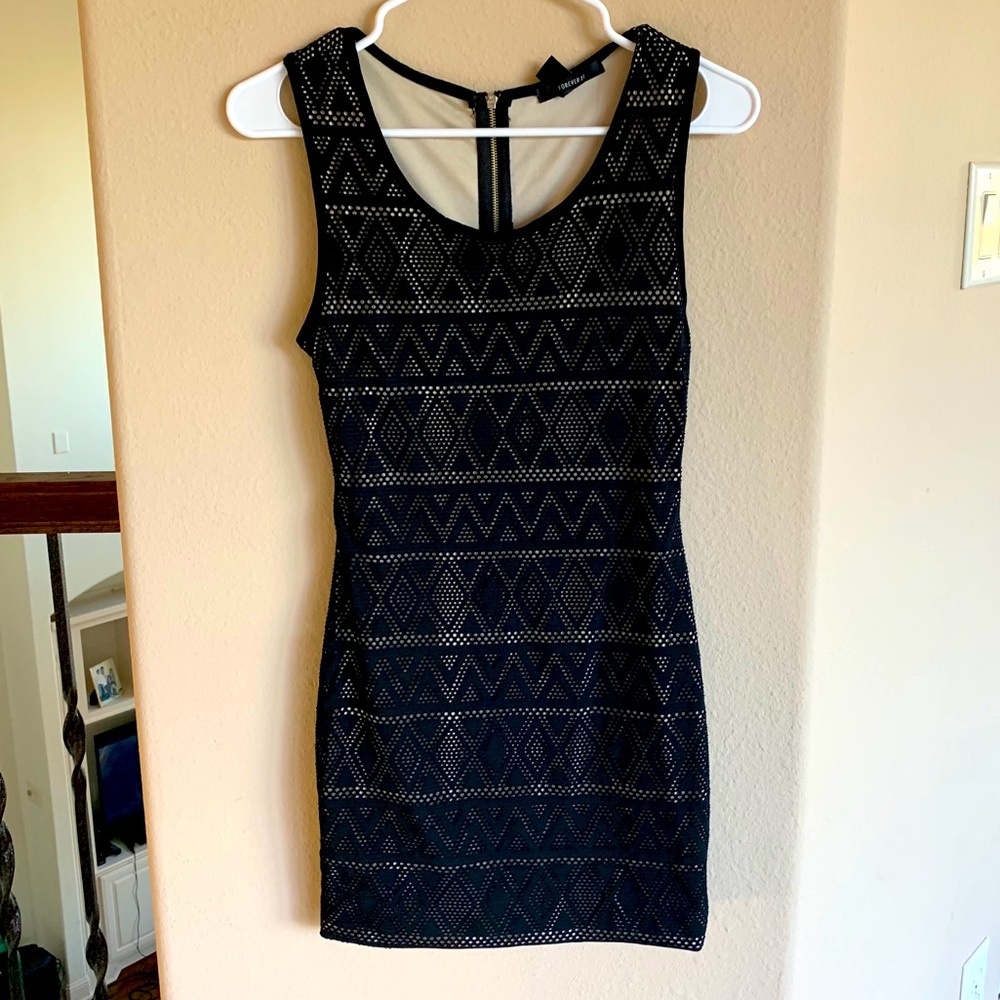 Black mini dress